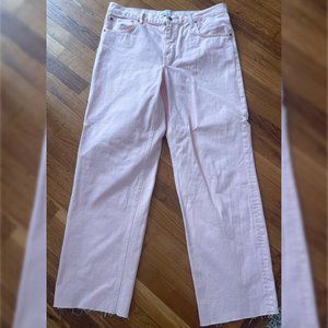 Pink Zara Wide Leg Pants Boyfriend Fit (Called "The New Daddy")